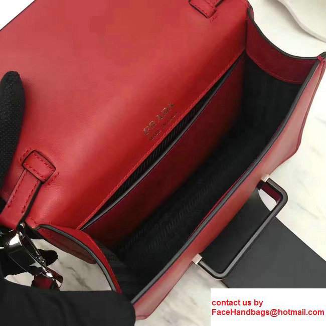 Prada Plex Ribbon Bag 1BD067 Red/Black 2017