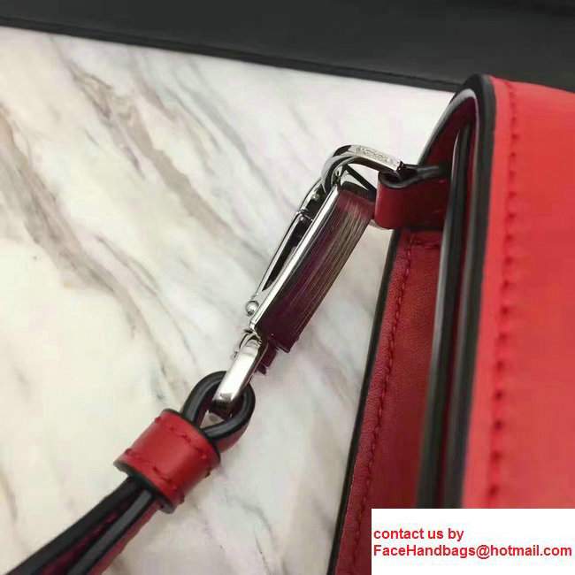 Prada Plex Ribbon Bag 1BD067 Red/Black 2017