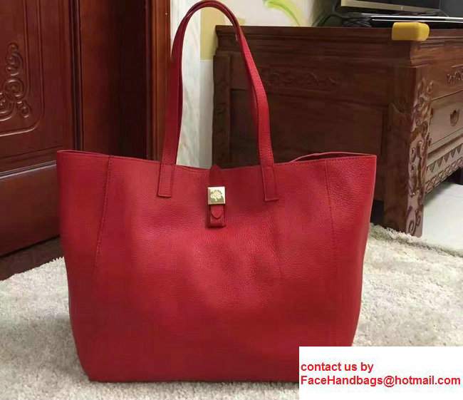 Mulberry Soft Small Grain Tessie Tote Bag Red