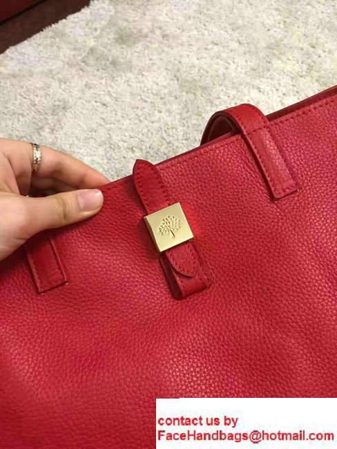 Mulberry Soft Small Grain Tessie Tote Bag Red