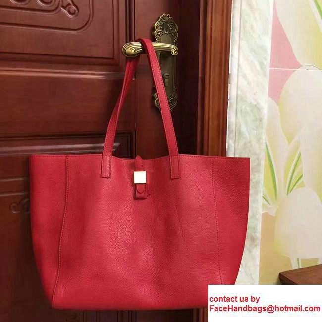 Mulberry Soft Small Grain Tessie Tote Bag Red