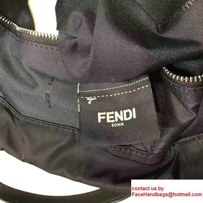 Fendi Faces Backpack Bag For Men With Elastic Opening Black 2017