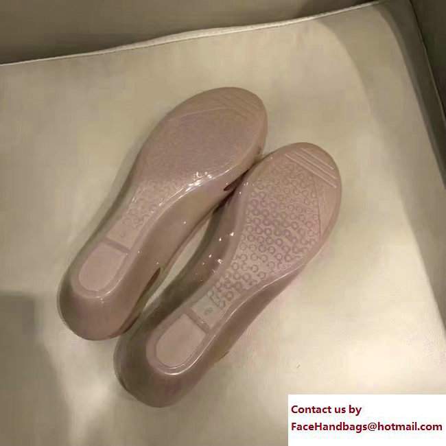 Salvatore Ferragamo Jelly Ballet Flat Sandals Pink 2017