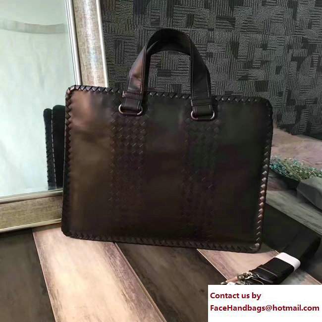 Bottega Veneta Calfskin Briefcase Business Bag 04