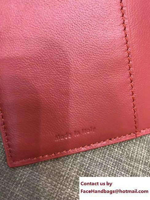 Celine Frame Wallet 108813 Red/Light Blue 2017