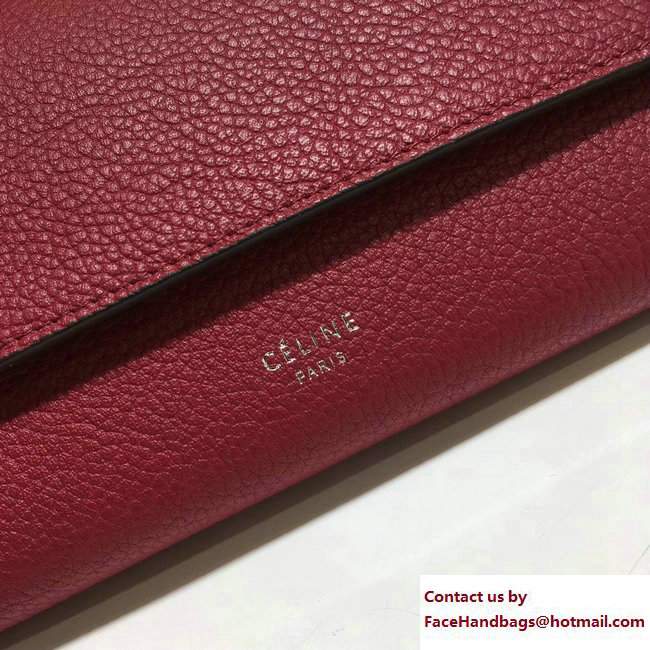 Celine Large Flap Multifunction Wallet 101673 Red/Beige