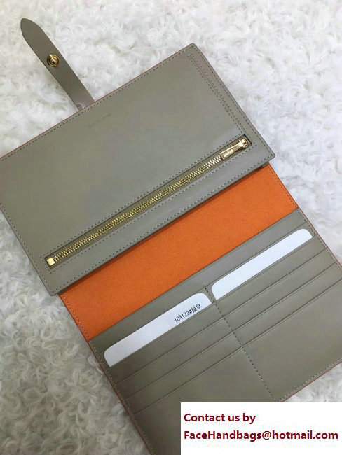 Celine Strap Large Multifunction Wallet 104873/104123 Khaki/Gray