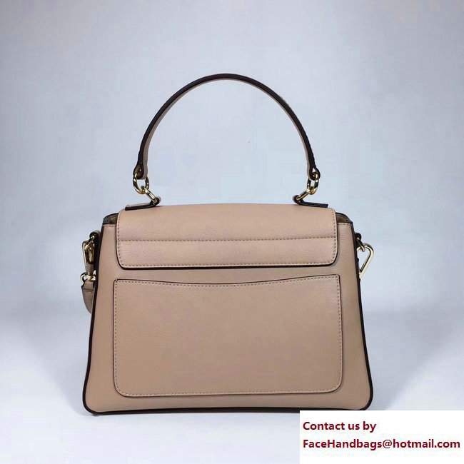 Chloe Smooth And Suede Calfskin Small Faye Day Double Carry Bag Beige 2017