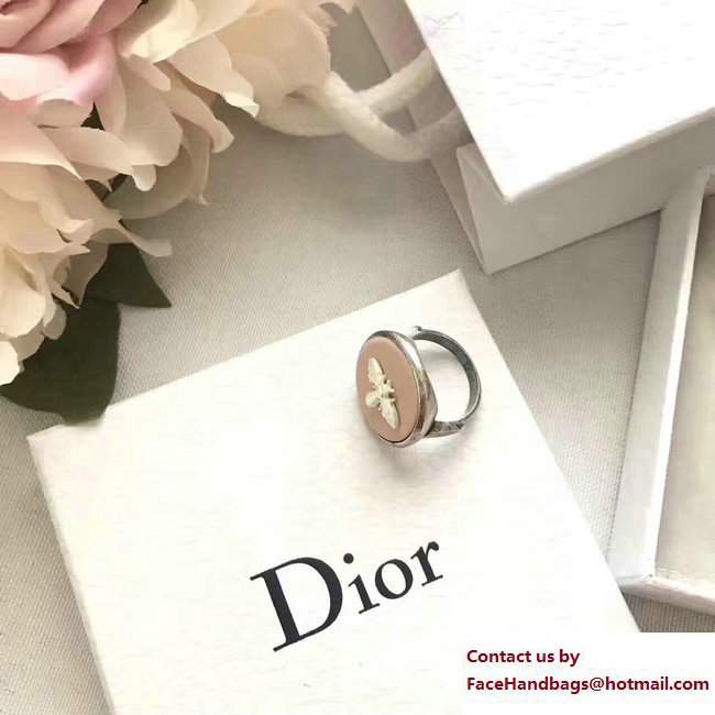 Dior D Cameo Bee Ring Pink 2017