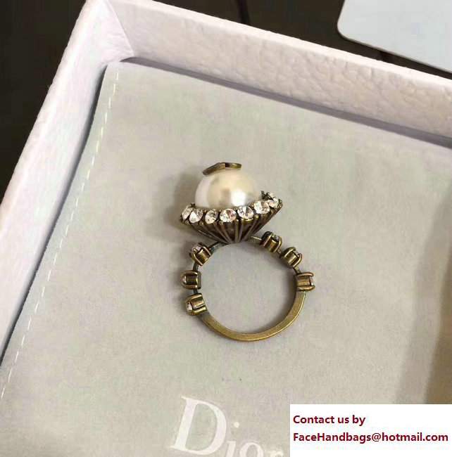 Dior D Cameo CD Ring White 2017