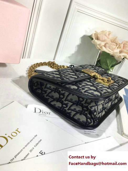 Dior Oblique Signature Canvas Dioraddict Flap Bag Black 2017/2018