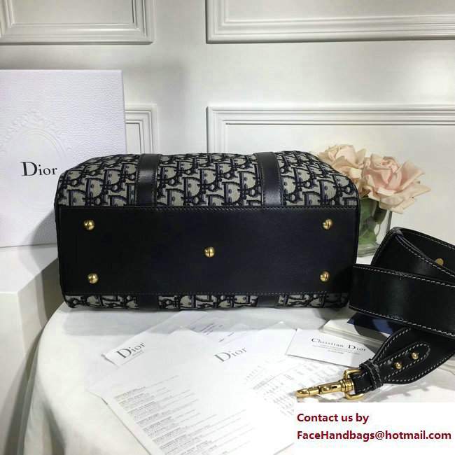 Dior Oblique Signature Canvas Duffel Large Bag Black 2017/2018