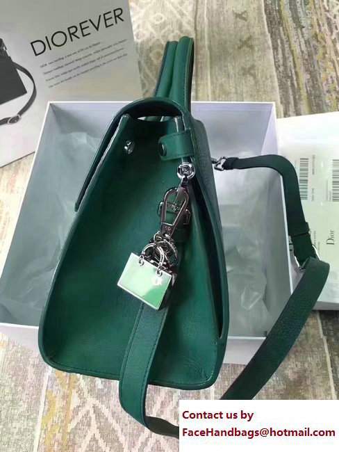 Dior grained Calfskin Diorever Tote Medium Bag jade green