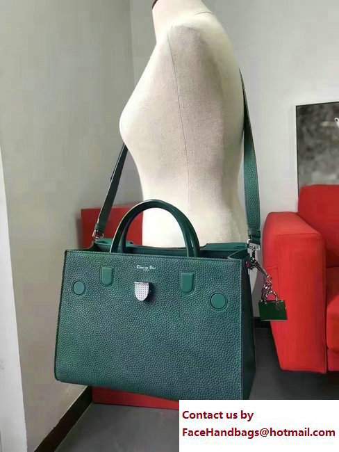 Dior grained Calfskin Diorever Tote Medium Bag jade green