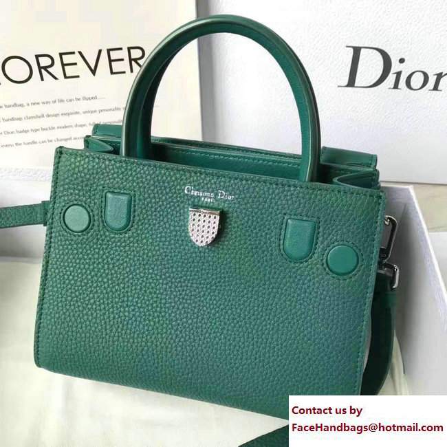 Dior grained Calfskin Diorever Tote Mini Bag jade green