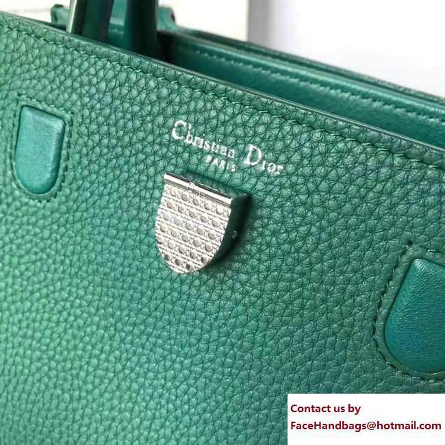 Dior grained Calfskin Diorever Tote Mini Bag jade green