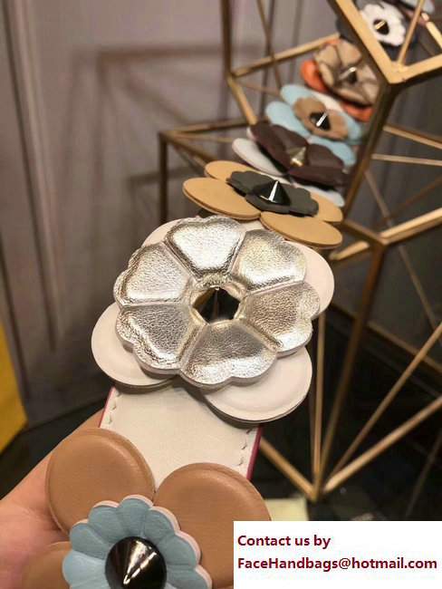 Fendi Flower Strap You White/Apricot 2017