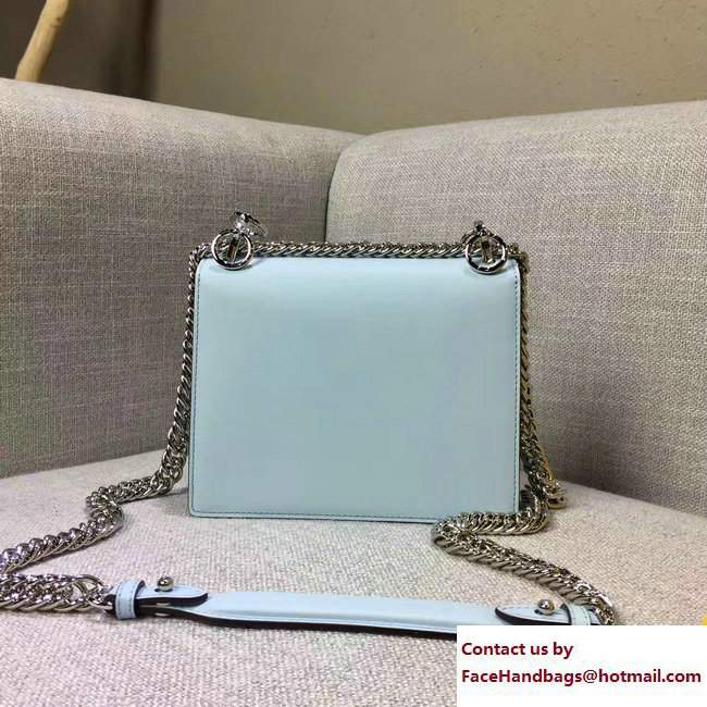 Fendi Logo Studded Kan I Mini Bag Cyan 2017