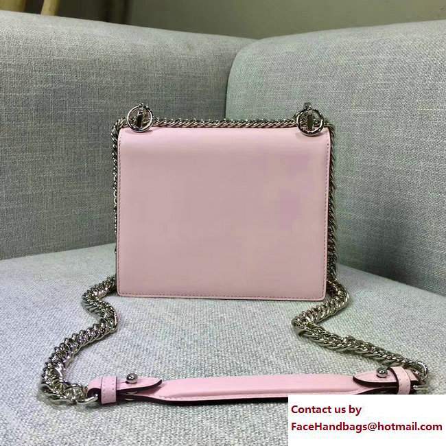 Fendi Logo Studded Kan I Mini Bag Pink 2017