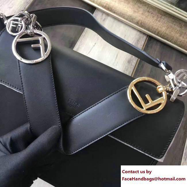 Fendi Medium Kan I Logo Bag Black 2017