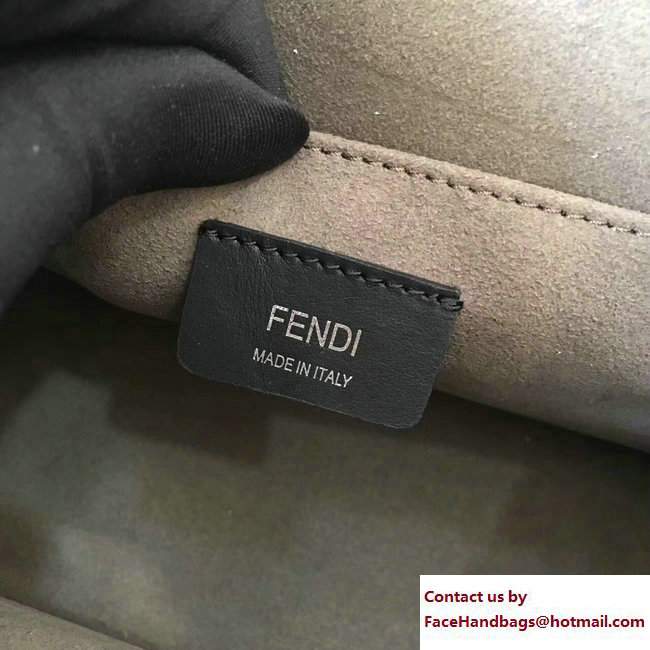 Fendi Medium Kan I Logo Bag Black 2017