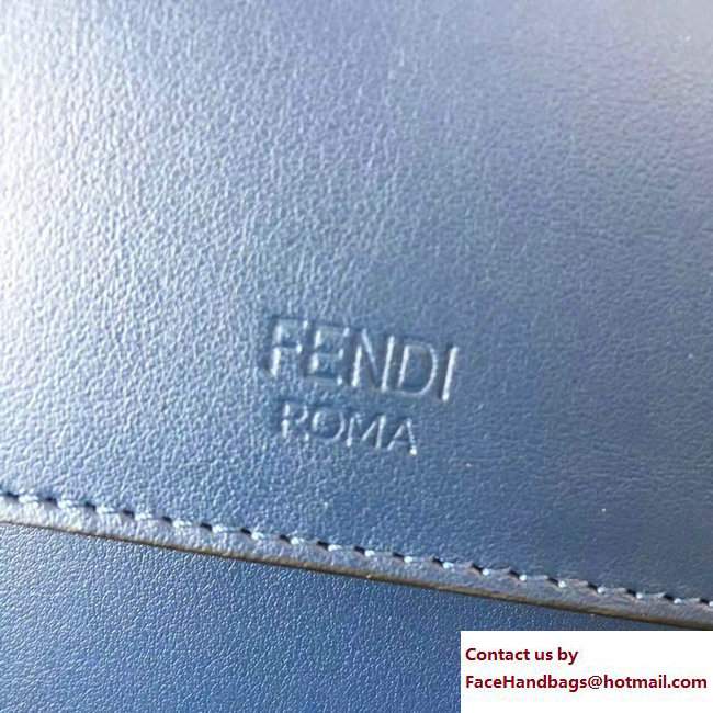 Fendi Medium Kan I Logo Bag Blue 2017