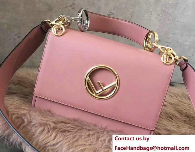 Fendi Medium Kan I Logo Bag Pink 2017