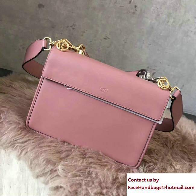 Fendi Medium Kan I Logo Bag Pink 2017