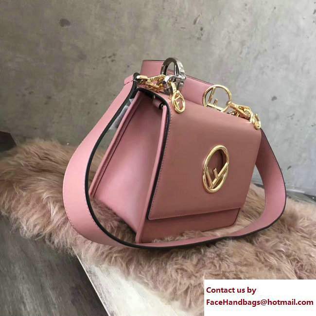 Fendi Medium Kan I Logo Bag Pink 2017