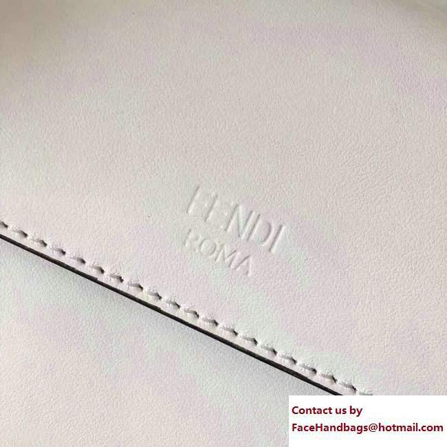 Fendi Medium Kan I Logo Bag White 2017