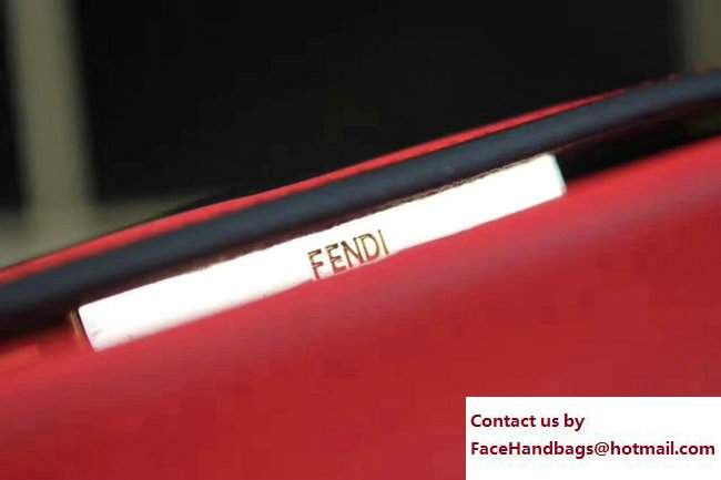 Fendi Mini Kan I Logo Bag Cerise 2017