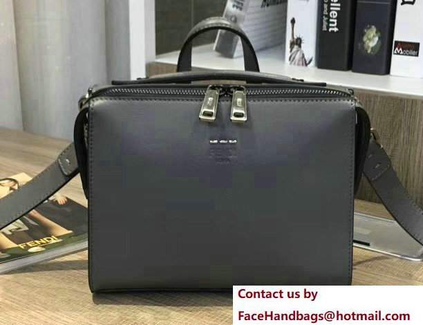 Fendi Mini Messenger Shoulder Bag Gray 2017