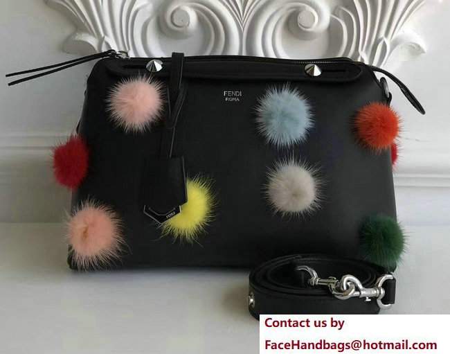 Fendi Mink Fur Pompoms By The Way Small Bag 2017