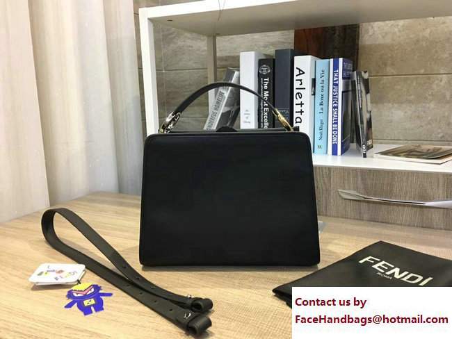 Fendi Rigid Structure Runaway Small Tote Bag Black 2017