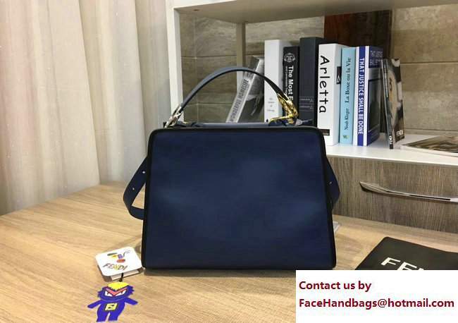 Fendi Rigid Structure Runaway Small Tote Bag Blue 2017