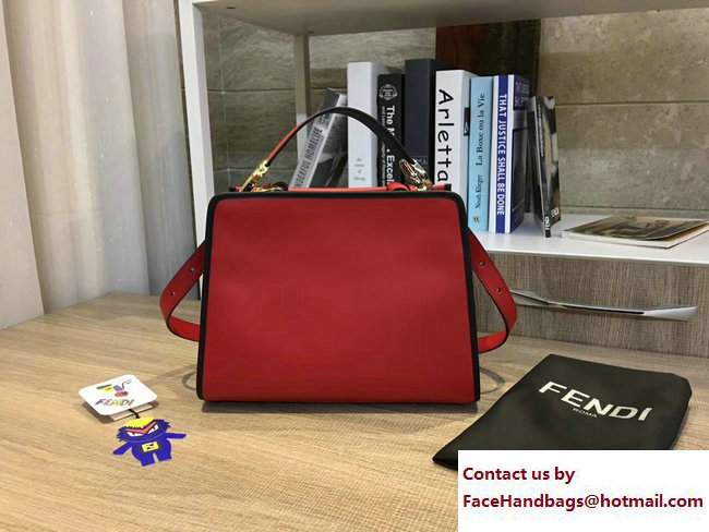 Fendi Rigid Structure Runaway Small Tote Bag Red 2017