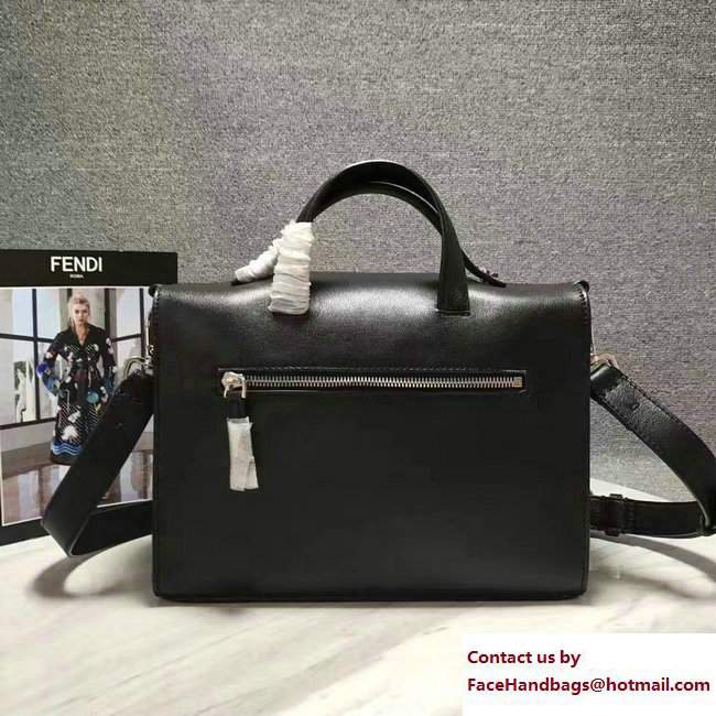 Fendi Vocabulary Rectangular Messenger Shoulder Small Bag Black 2017