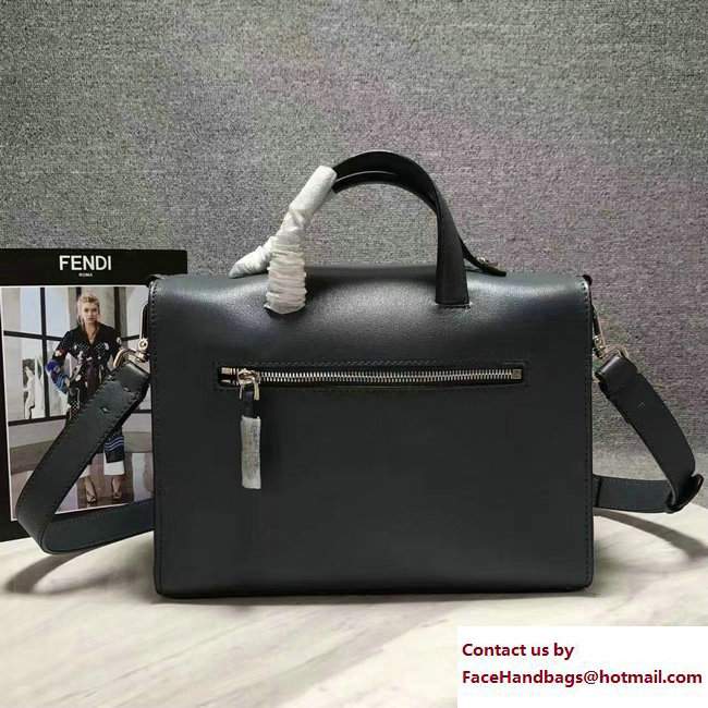 Fendi Vocabulary Rectangular Messenger Shoulder Small Bag Gray 2017