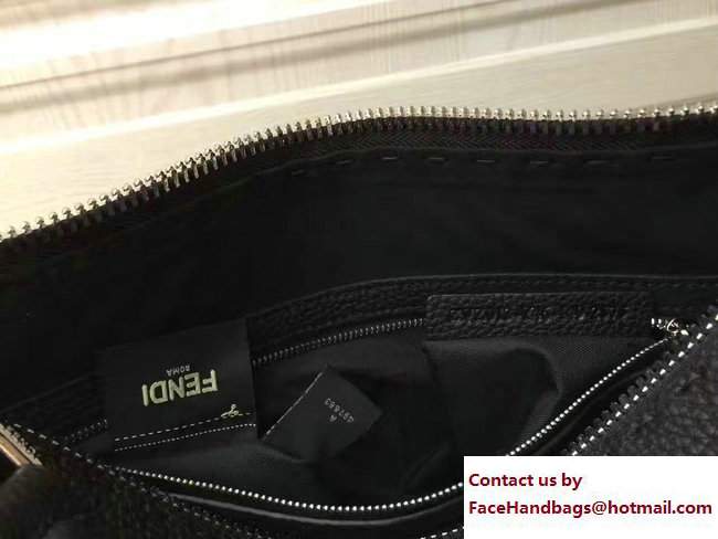 Fendi Whipstitch Selleria Lei Bag Black 2017