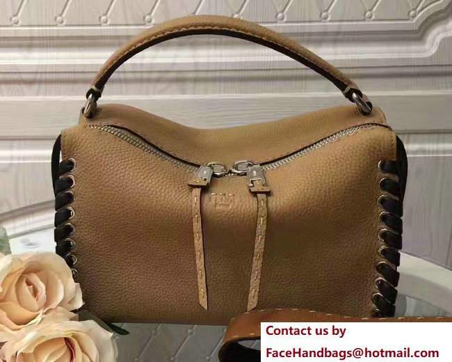 Fendi Whipstitch Selleria Lei Bag Khaki 2017