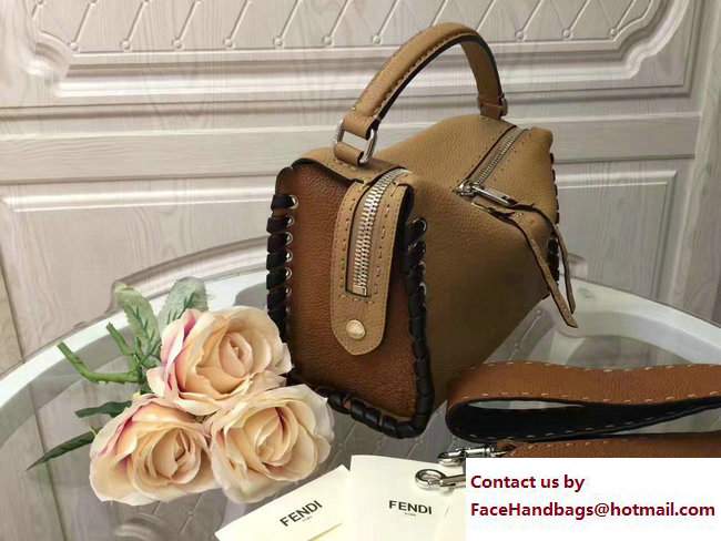 Fendi Whipstitch Selleria Lei Bag Khaki 2017