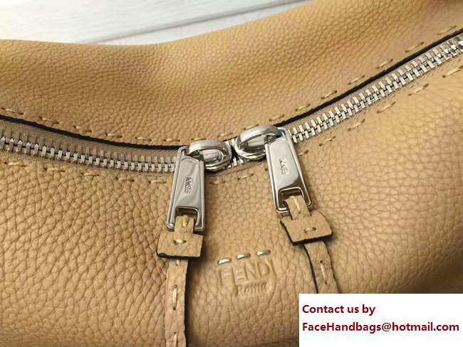 Fendi Whipstitch Selleria Lei Bag Khaki 2017