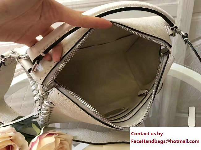 Fendi Whipstitch Selleria Lei Bag Off White 2017