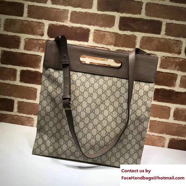 Gucci Soft GG Supreme Tote Bag 463491 Coffee 2017