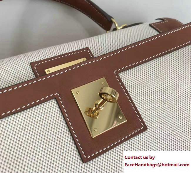 Hermes Swift Leather/Canvas Kelly 28cm Bag