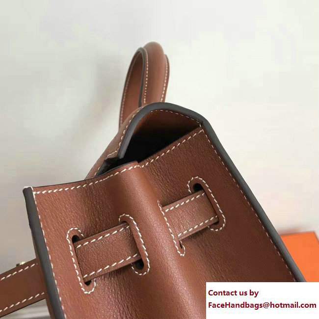 Hermes Swift Leather/Canvas Kelly 28cm Bag