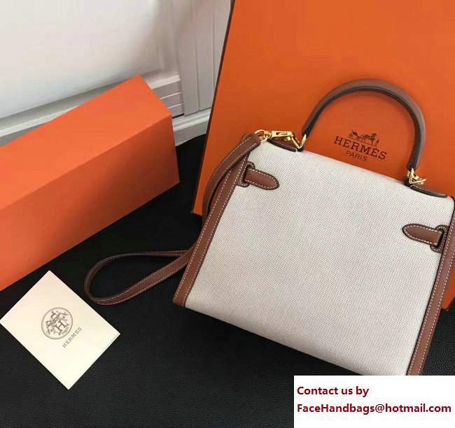 Hermes Swift Leather/Canvas Kelly 28cm Bag