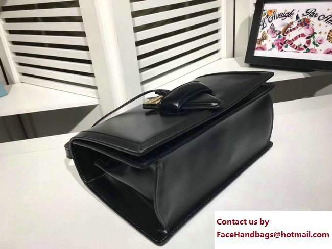 Loewe Barcelona Boxcalf Shouder Medium Bag Black