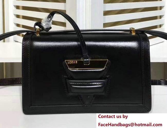 Loewe Barcelona Boxcalf Shouder Small Bag Black