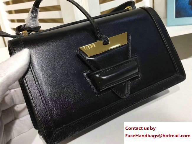 Loewe Barcelona Boxcalf Shouder Small Bag Black